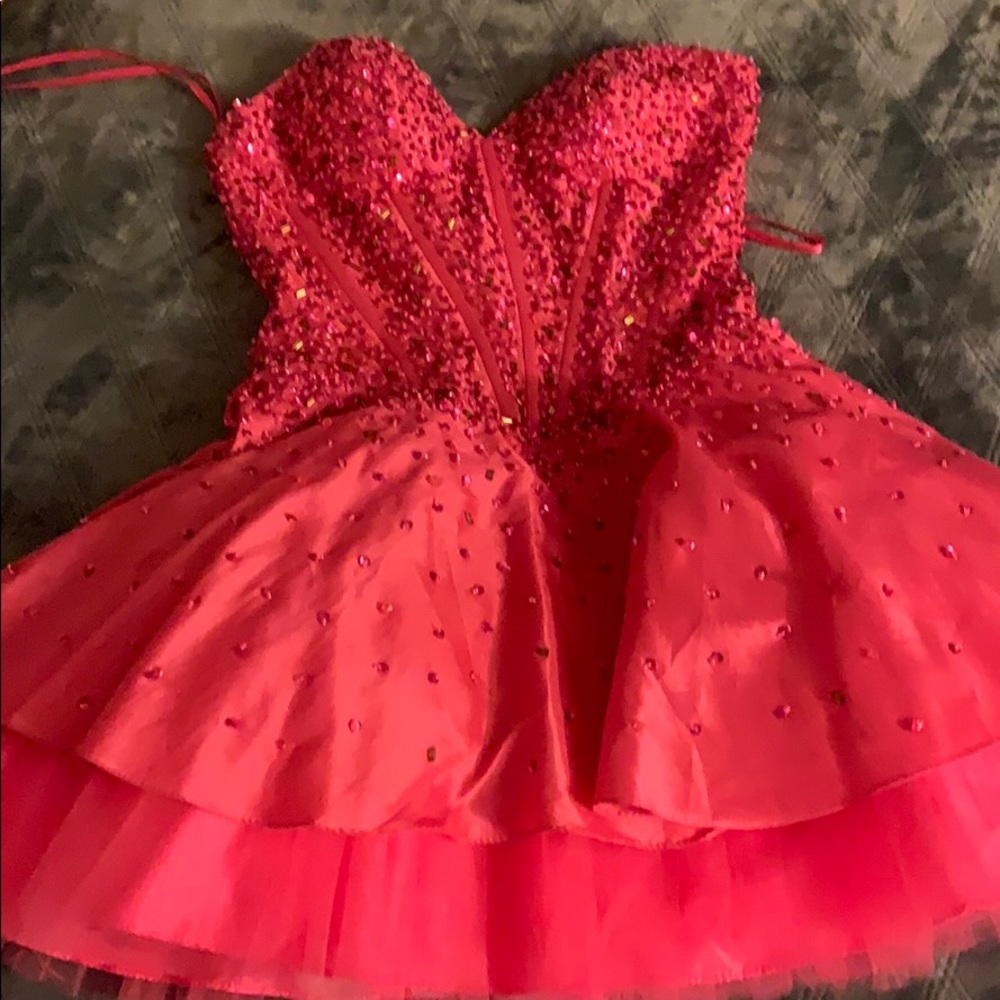 Short Cute Pink Dress